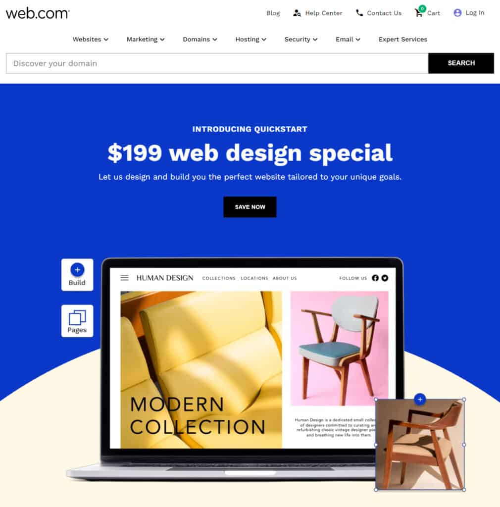 Best website builders: Web.com