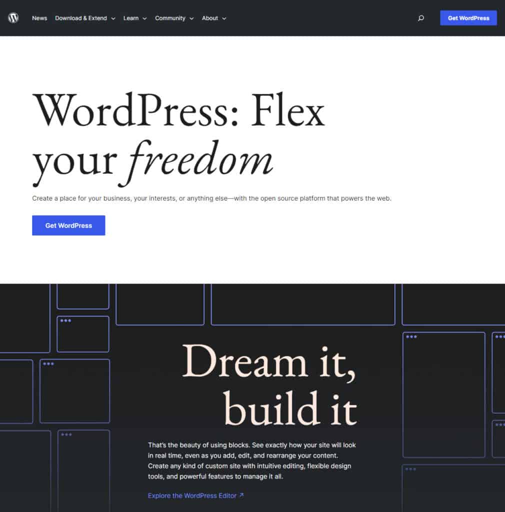 Best website builders: WordPress