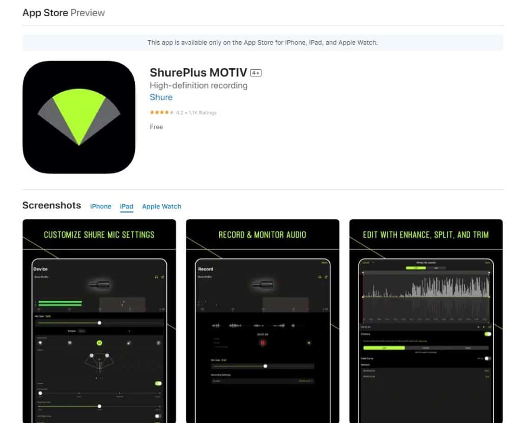 ShurePlus MOTIV