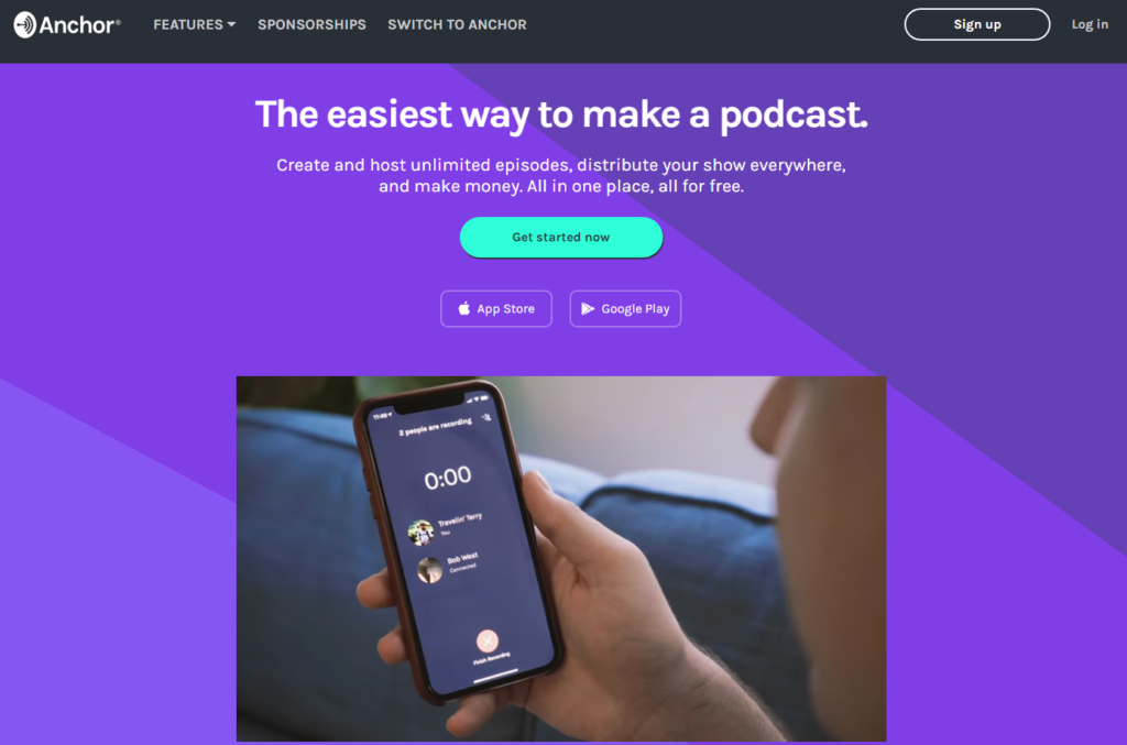 Anchor podcast hosting